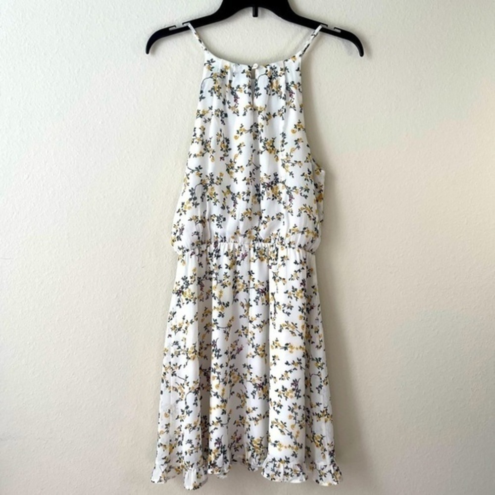 NWOT Blue Rain Floral Sun Dress - Size M - Picture 2 of 4